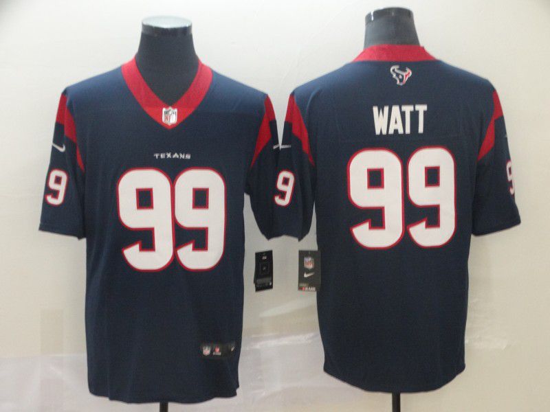 Men Houston Texans #99 Watt Blue Nike Vapor Untouchable Limited Player NFL Jerseys